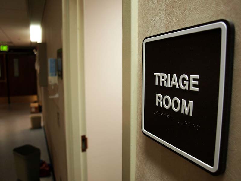 triage Room sign in hospital